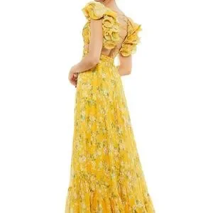 Mac Duggal | Dresses | Mac Duggal Ieena Floral Chiffon Gown